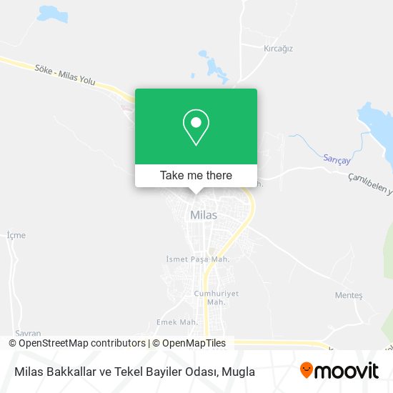 Milas Bakkallar ve Tekel Bayiler Odası map