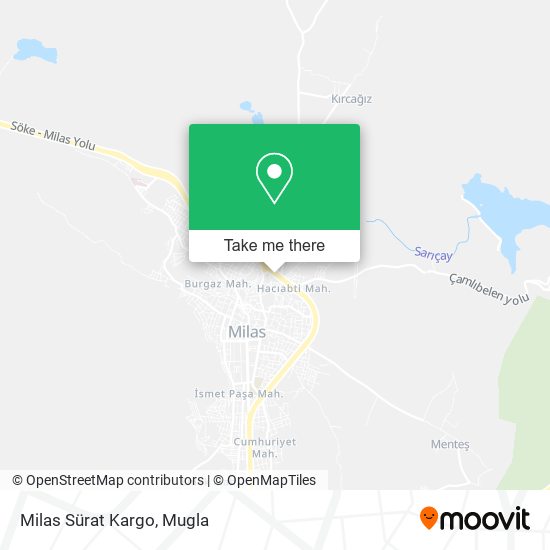 Milas Sürat Kargo map