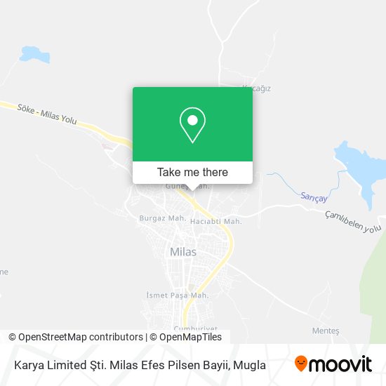 Karya Limited Şti. Milas Efes Pilsen Bayii map