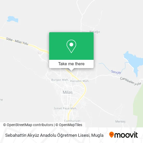 Sebahattin Akyüz Anadolu Öğretmen Lisesi map