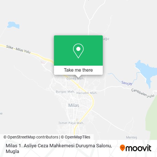Milas 1. Asliye Ceza Mahkemesi Duruşma Salonu map