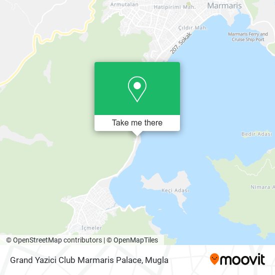 Grand Yazici Club Marmaris Palace map