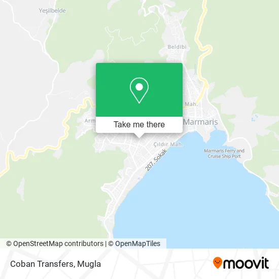 Coban Transfers map