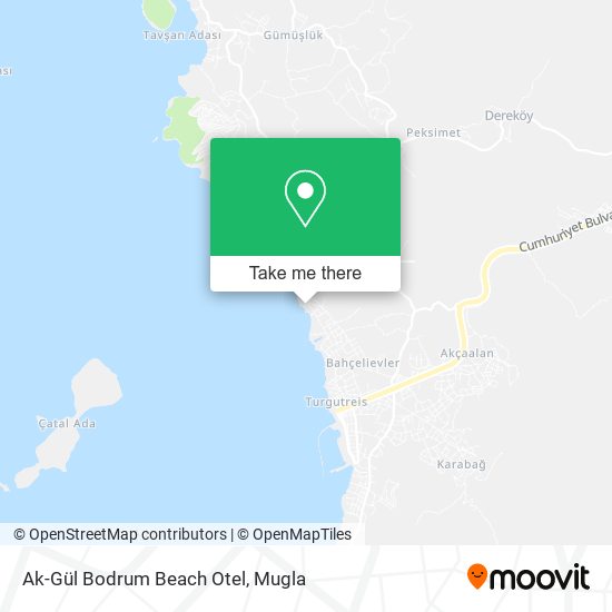 Ak-Gül Bodrum Beach Otel map