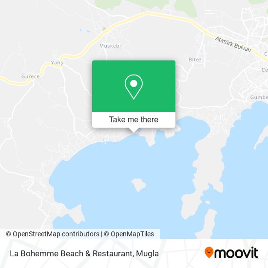La Bohemme Beach & Restaurant map