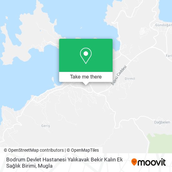 Bodrum Devlet Hastanesi Yalıkavak Bekir Kalın Ek Sağlık Birimi map