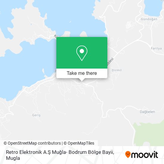Retro Elektronik A.Ş Muğla- Bodrum Bölge Bayii map