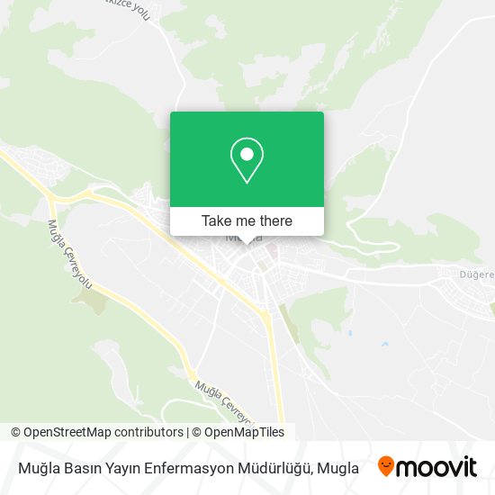 Muğla Basın Yayın Enfermasyon Müdürlüğü map
