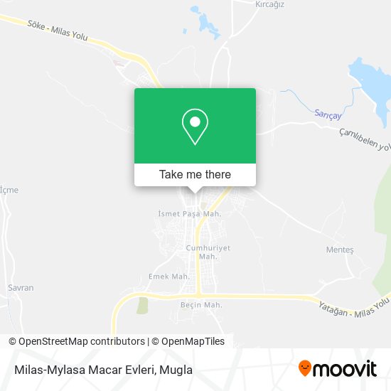 Milas-Mylasa Macar Evleri map