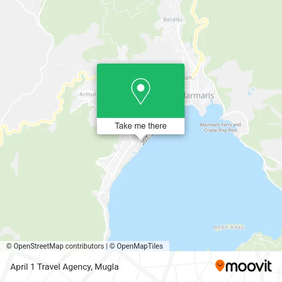April 1 Travel Agency map