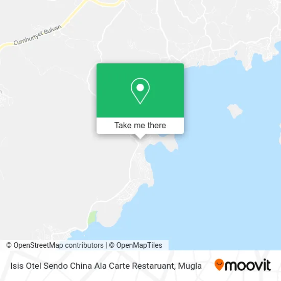 Isis Otel Sendo China Ala Carte Restaruant map