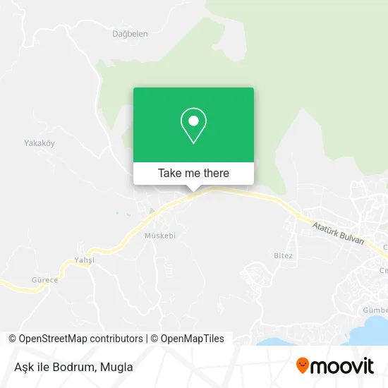Aşk ile Bodrum map
