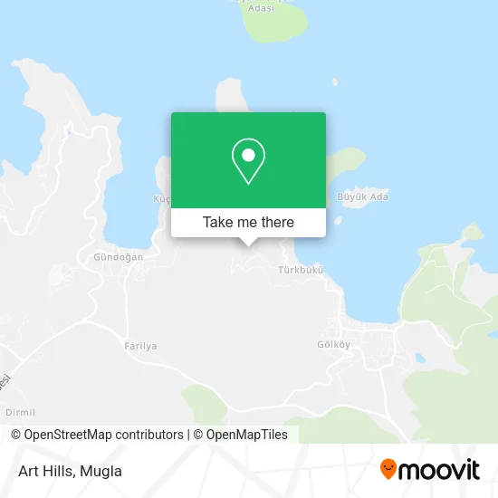 Art Hills map