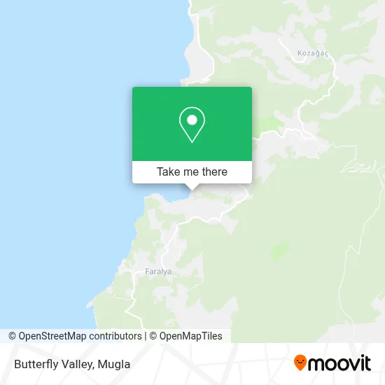 Butterfly Valley map