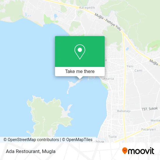 Ada Restourant map