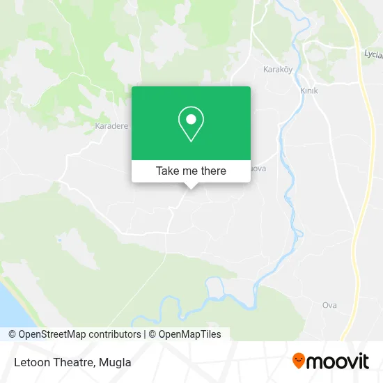 Letoon Theatre map