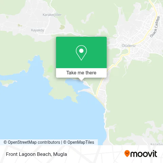 Front Lagoon Beach map