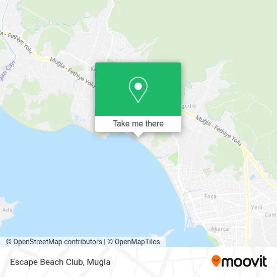 Escape Beach Club map