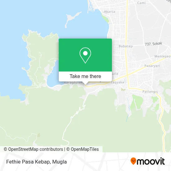 Fethie Pasa Kebap map