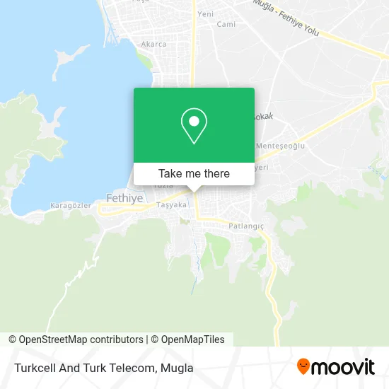 Turkcell And Turk Telecom map