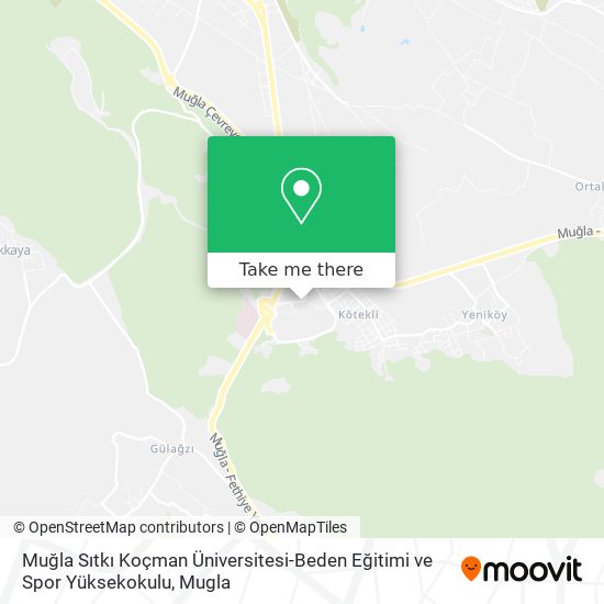 Muğla Sıtkı Koçman Üniversitesi-Beden Eğitimi ve Spor Yüksekokulu map