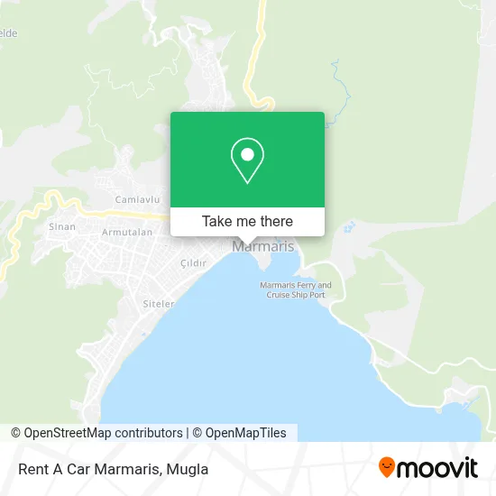 Rent A Car Marmaris map