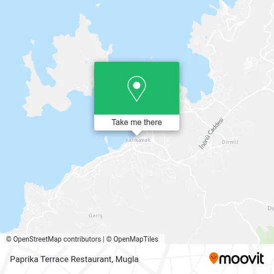 Paprika Terrace Restaurant map