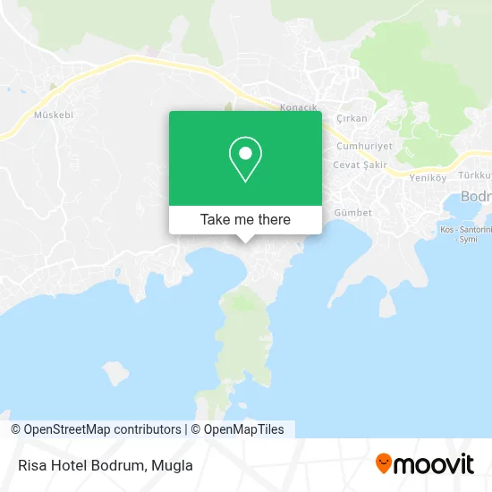 Risa Hotel Bodrum map
