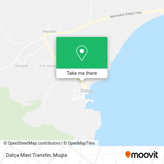 Datça Mavi Transfer map