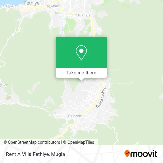 Rent A Villa Fethiye map