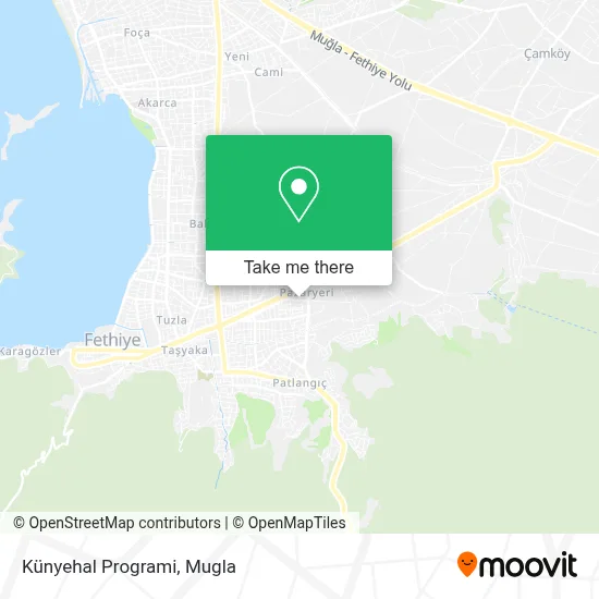 Künyehal Programi map