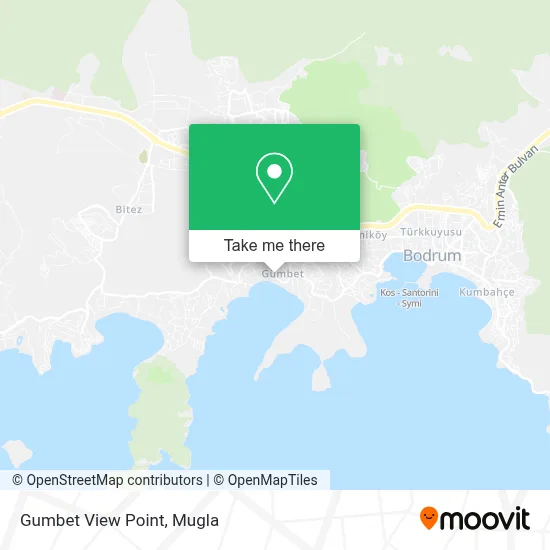Gumbet View Point map