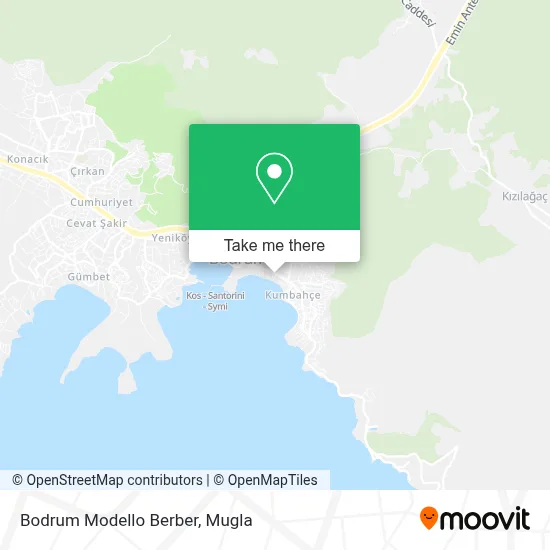 Bodrum Modello Berber map