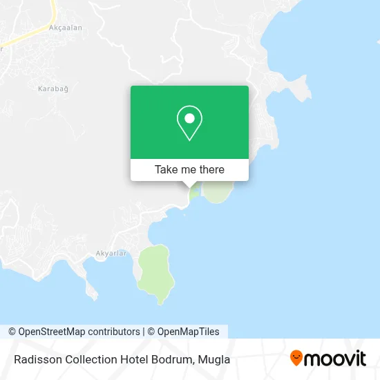 Radisson Collection Hotel Bodrum map