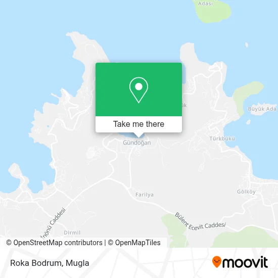 Roka Bodrum map