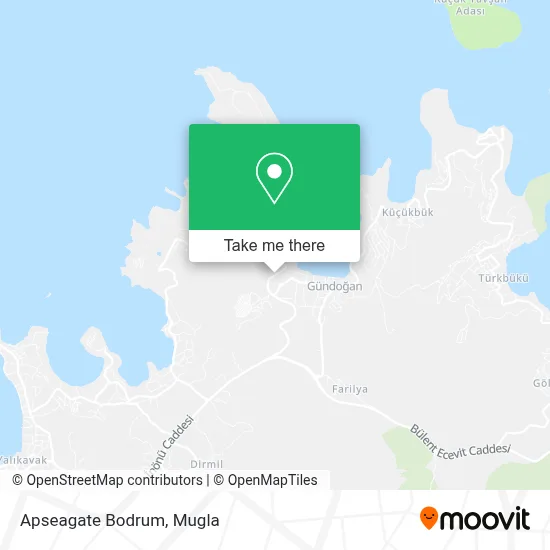 Apseagate Bodrum map