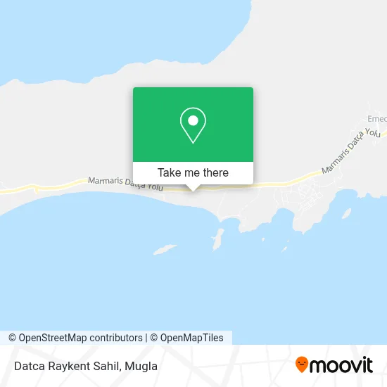 Datca Raykent Sahil map