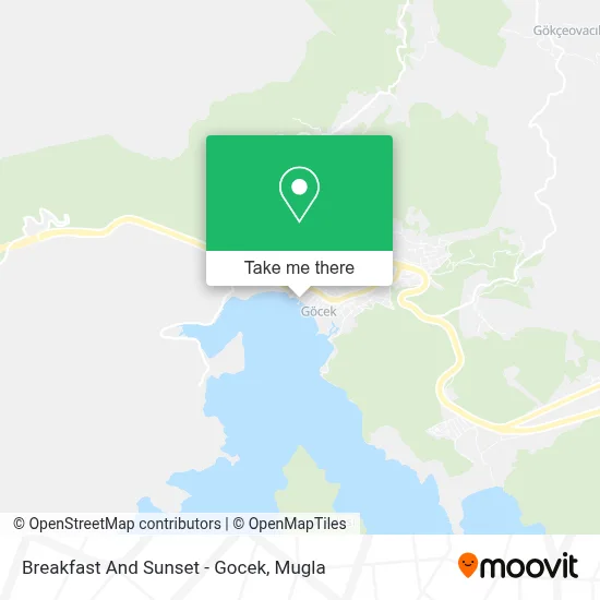 Breakfast And Sunset - Gocek map