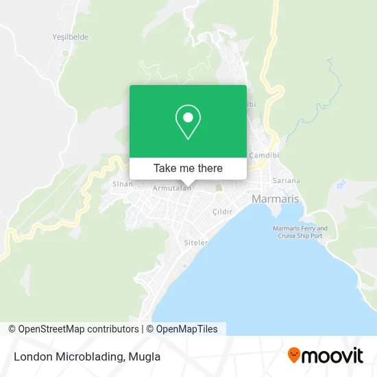 London Microblading map