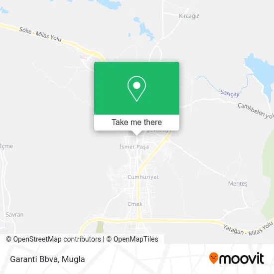 Garanti Bbva map