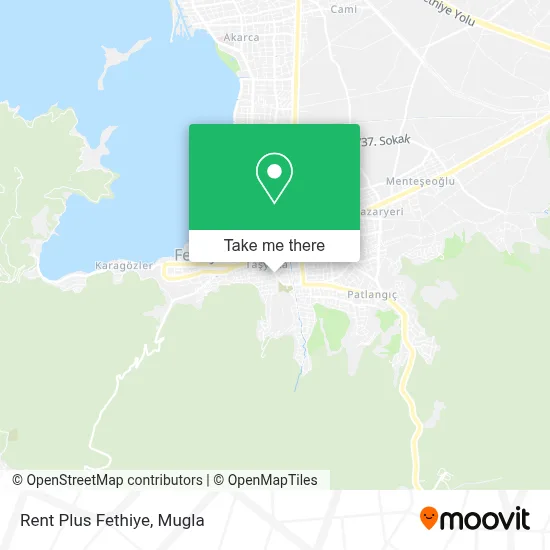 Rent Plus Fethiye map