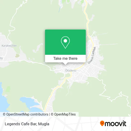 Legends Cafe Bar map