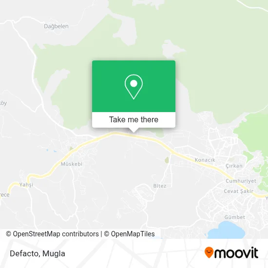Defacto map