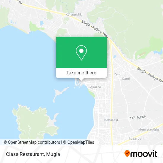 Class Restaurant map