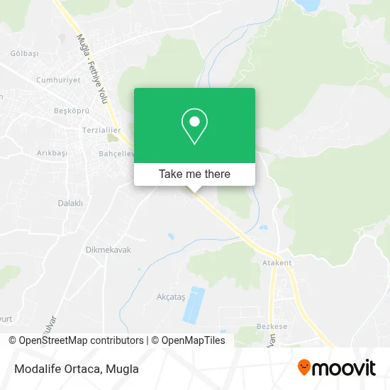Modalife Ortaca map