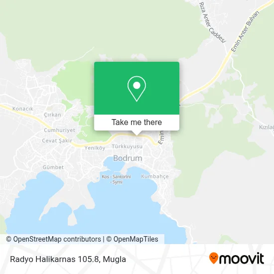 Radyo Halikarnas 105.8 map