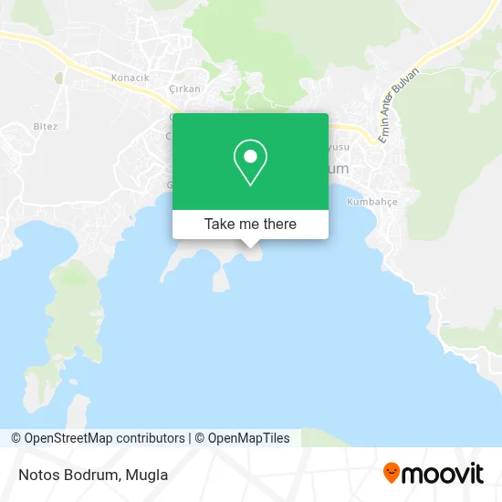 Notos Bodrum map