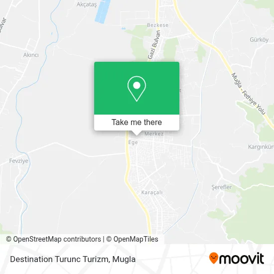 Destination Turunc Turizm map