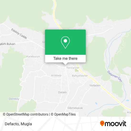 Defacto map