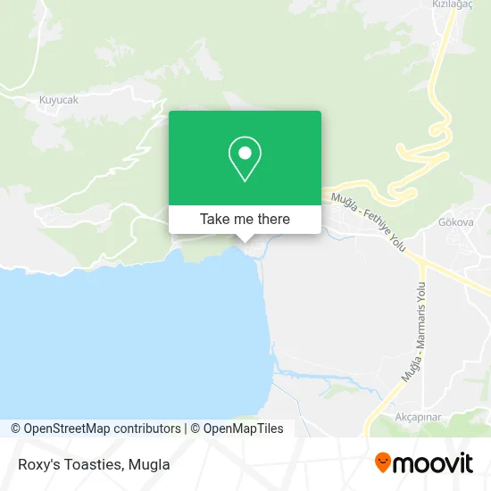 Roxy's Toasties map
